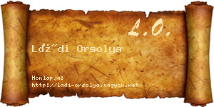 Ládi Orsolya névjegykártya