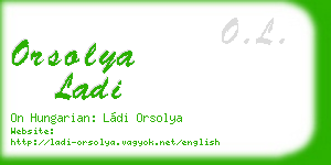 orsolya ladi business card