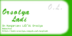 orsolya ladi business card